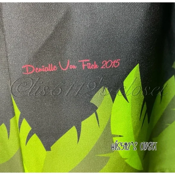 Denialle Von Fitch x The Oblong Box Shop Shrunken Heads Tiki Pinup Skirt XL - Picture 7 of 16